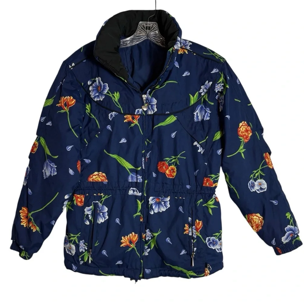 OBERMEYER Waterproof Floral Ski Jacket - Size 18 Teen